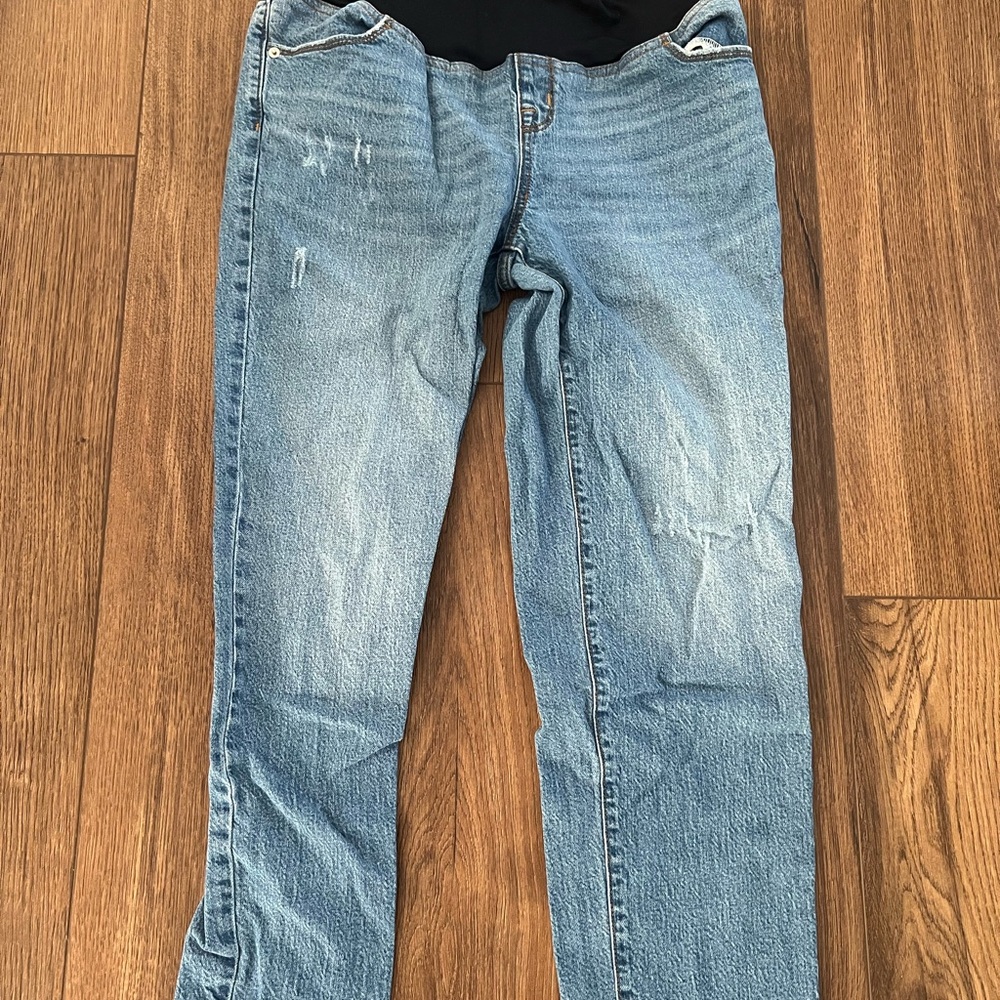 Over Belly 90s Straight Maternity Jeans